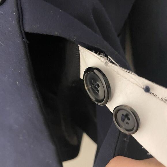 ZARA Navy Blue 1 Button Blazer Suit Jacket Size XS Matching Pants Available - Picture 5 of 6